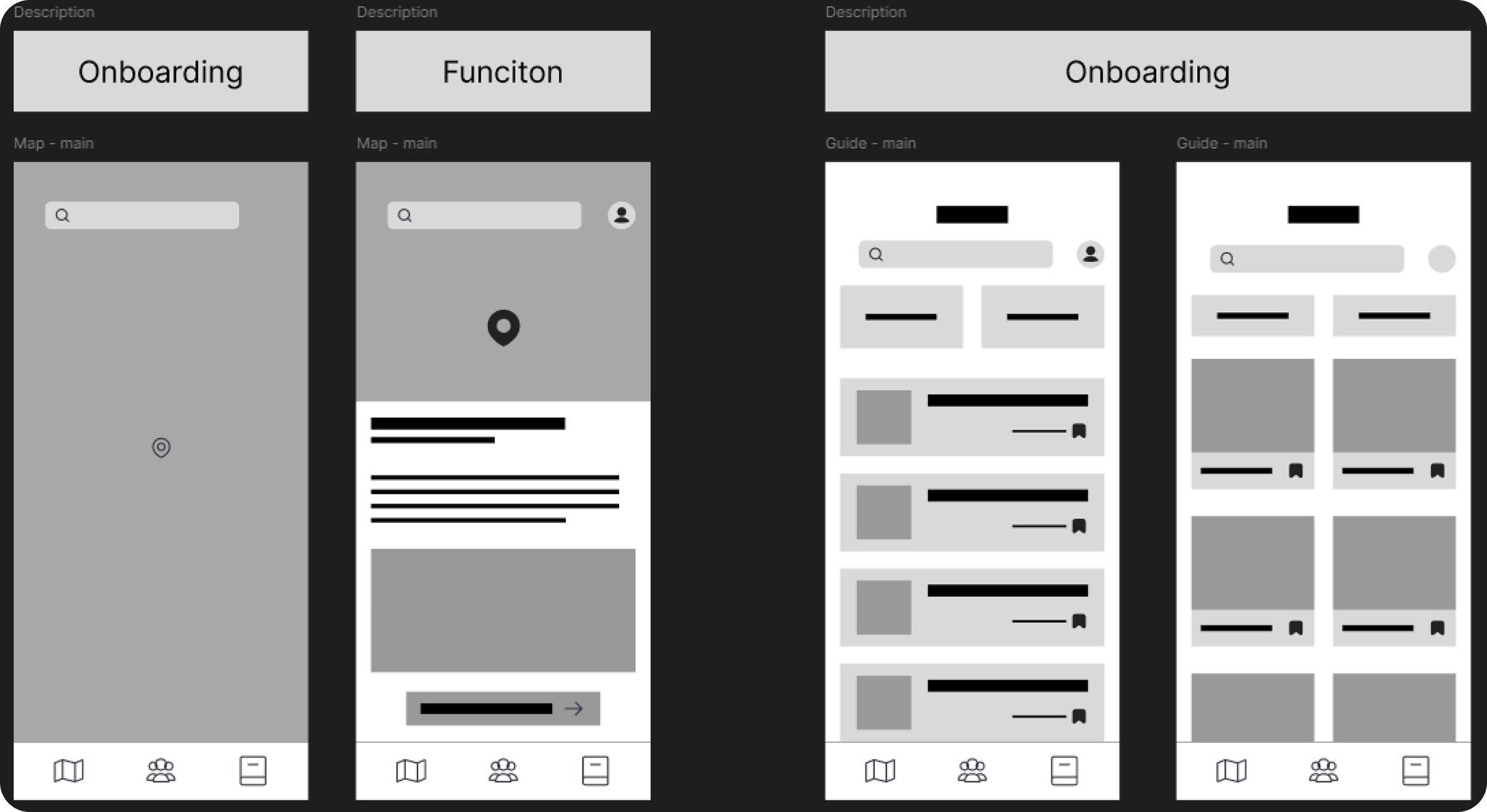 My wireframe sketches
